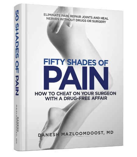 Cover to Dr. Danesh's book, Fifty Shades of Pain.